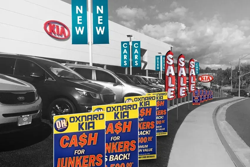 Automotive Signs customer work by Tennessee Sign Company