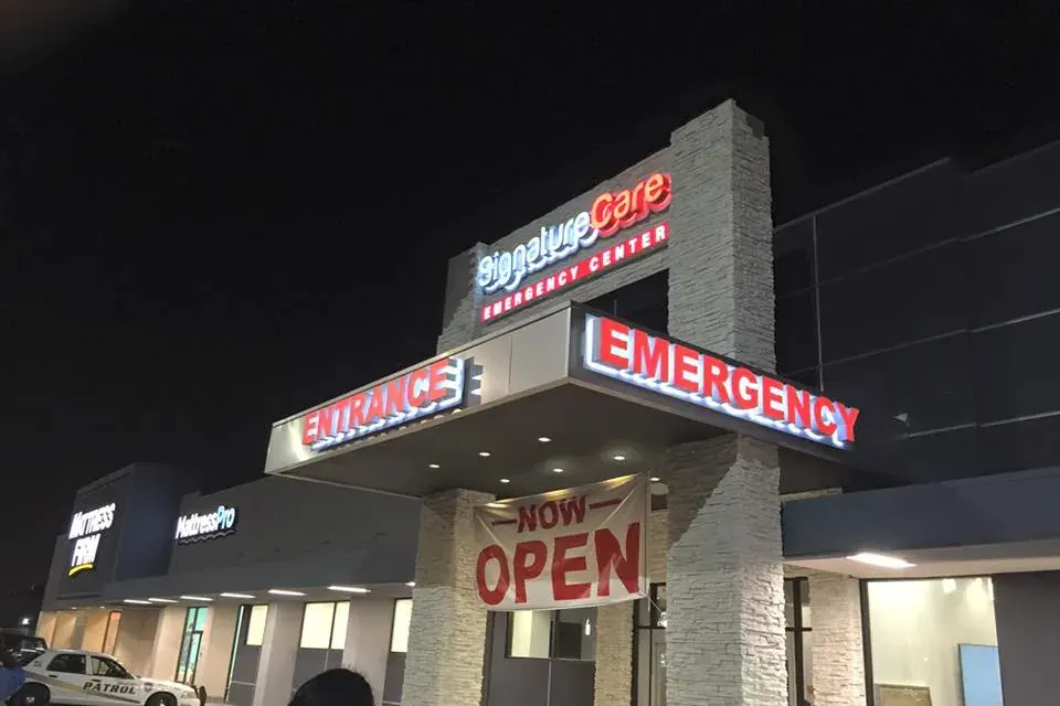 Hospital Signs customer work by Tennessee Sign Company