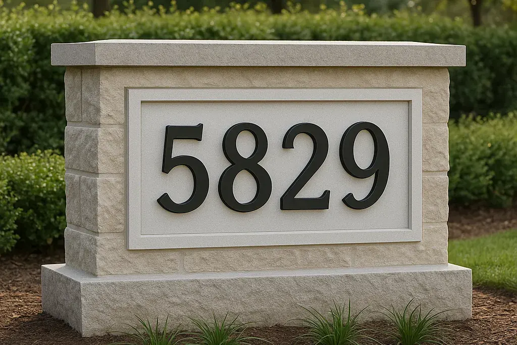 Address Signs customer work by Tennessee Sign Company