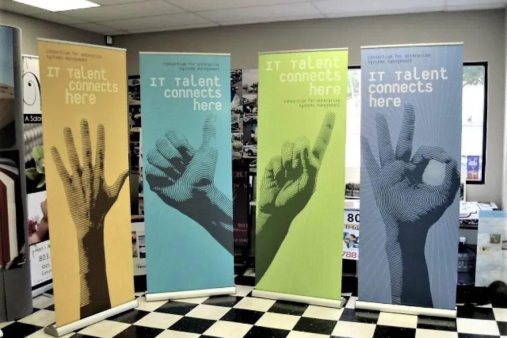 Retractable Banners customer work by Tennessee Sign Company
